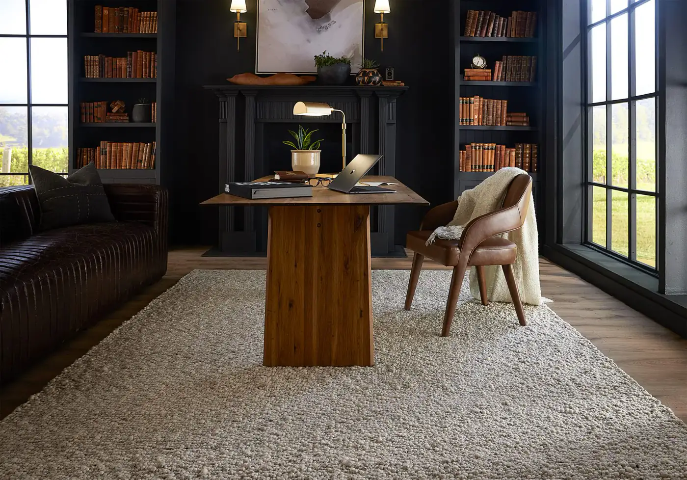 Alma Rug Ivory: Ковер в интерьере